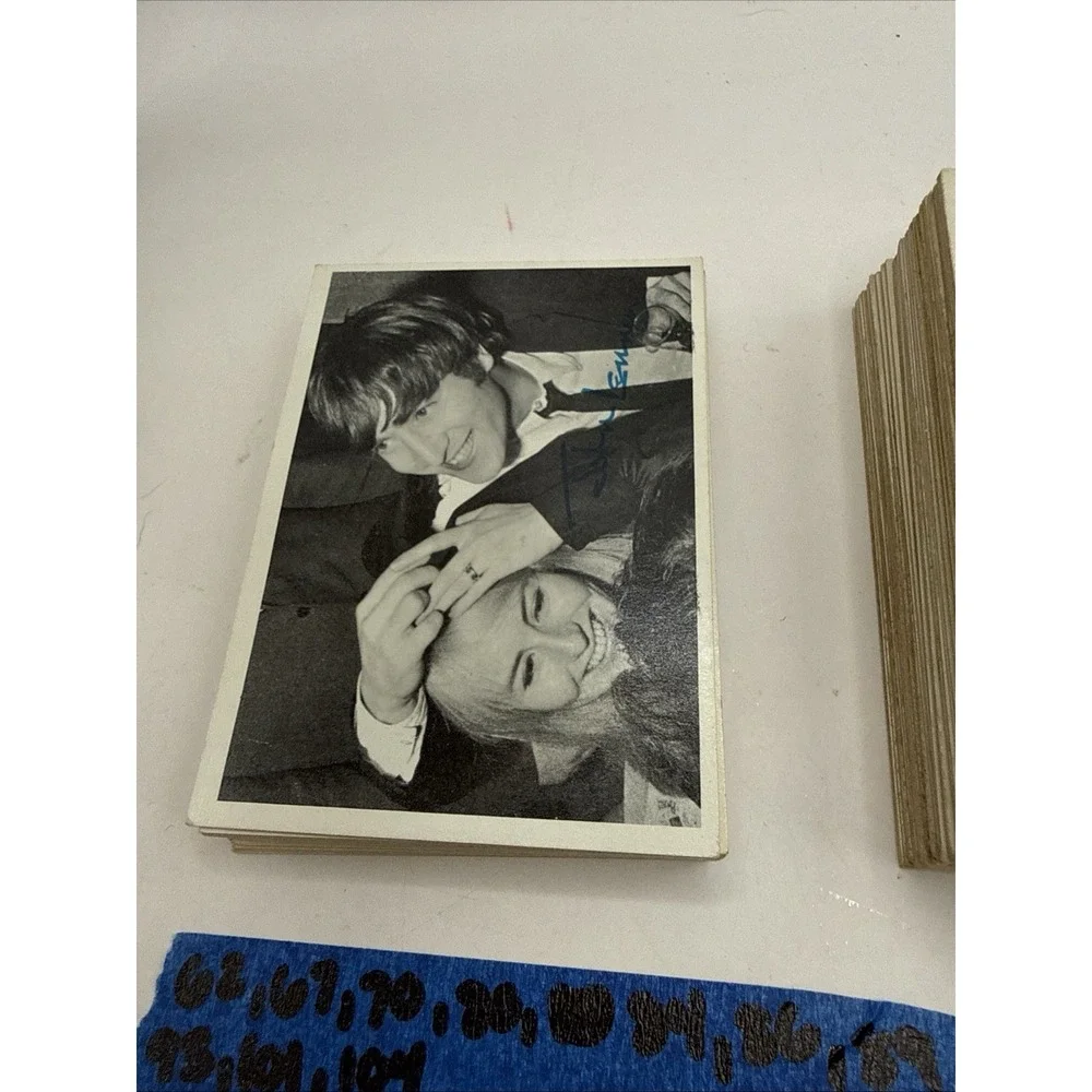 Large Lot of 101 1964 Topps The Beatles B&W Series 2 Color Trading Cards Poor